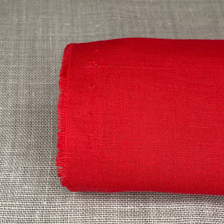 Pur lin rouge coquelicot sanfor airo