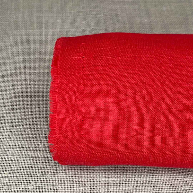 Pur lin rouge coquelicot sanfor airo