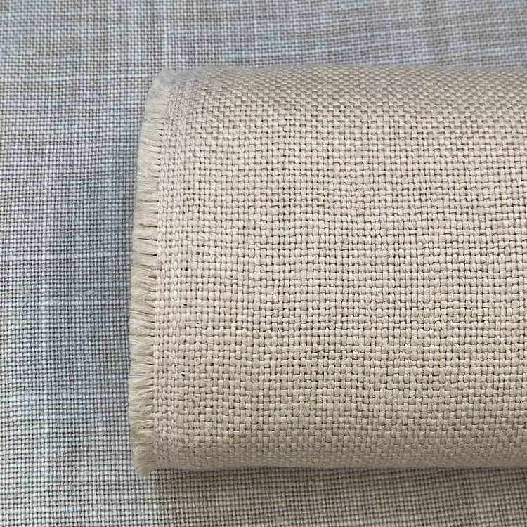Pur lin beige ivoire sanfor airo