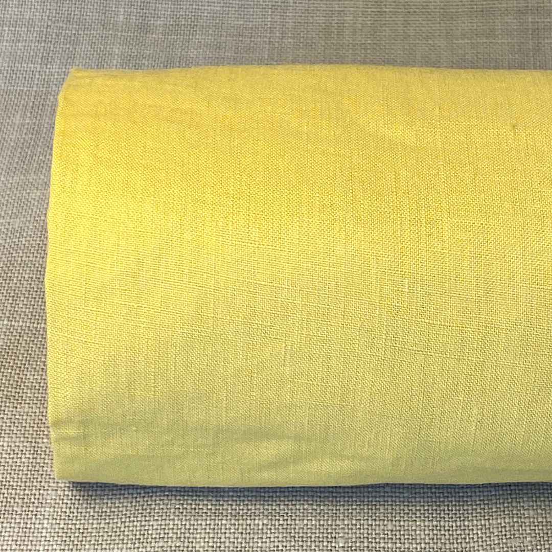 Pur lin lavé jaune dijon