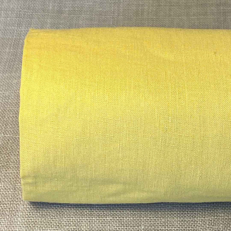 Pur lin lavé jaune dijon