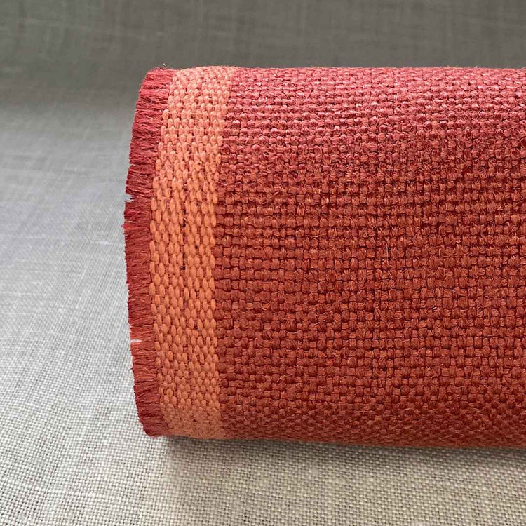 Pur lin rouge paprika lavé à la pierre