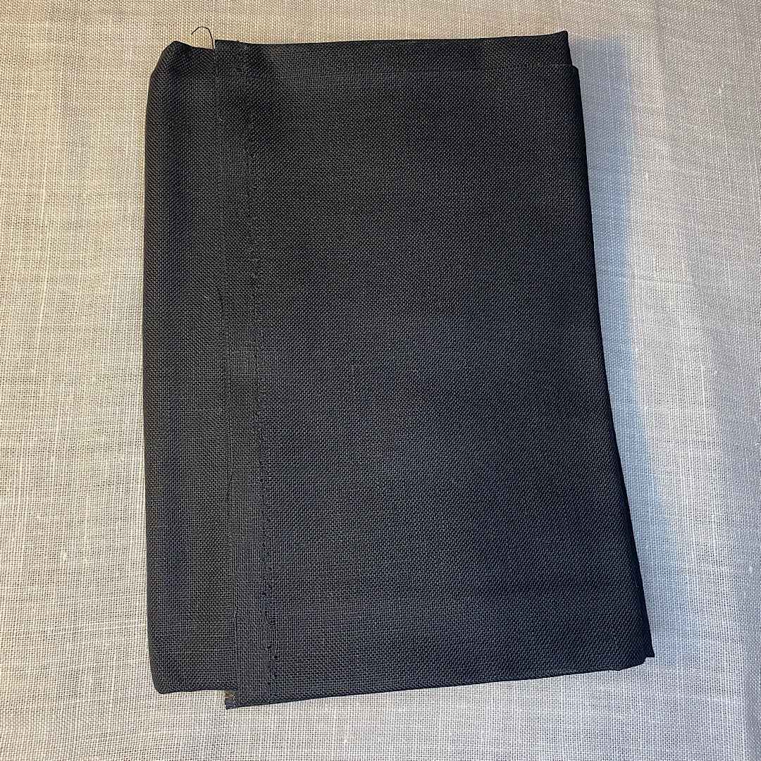 Pur lin vermeer noir toile broderie