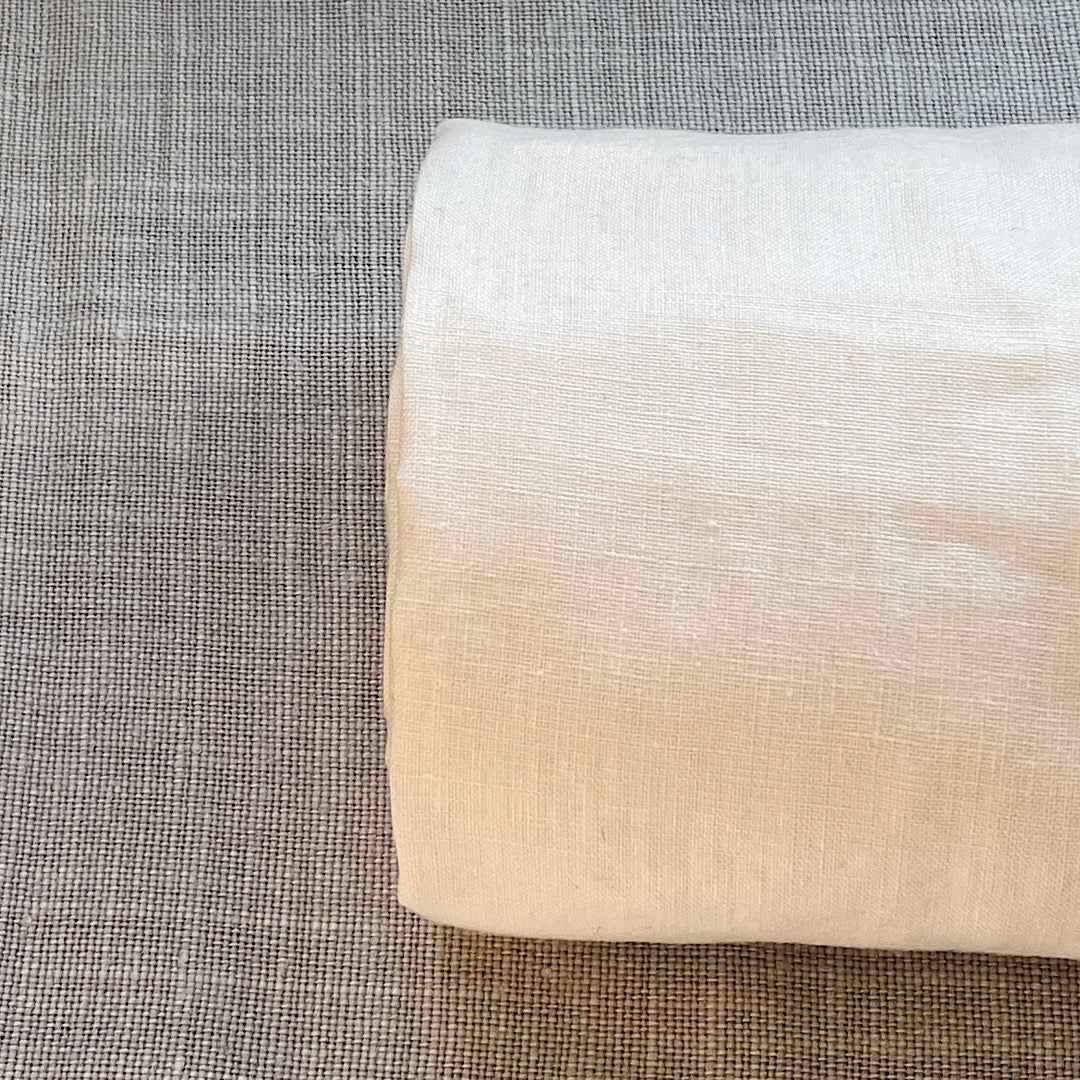 Pur lin crème brossé