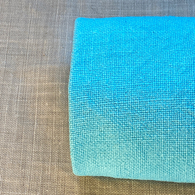 Pur lin bleu turquoise sélection