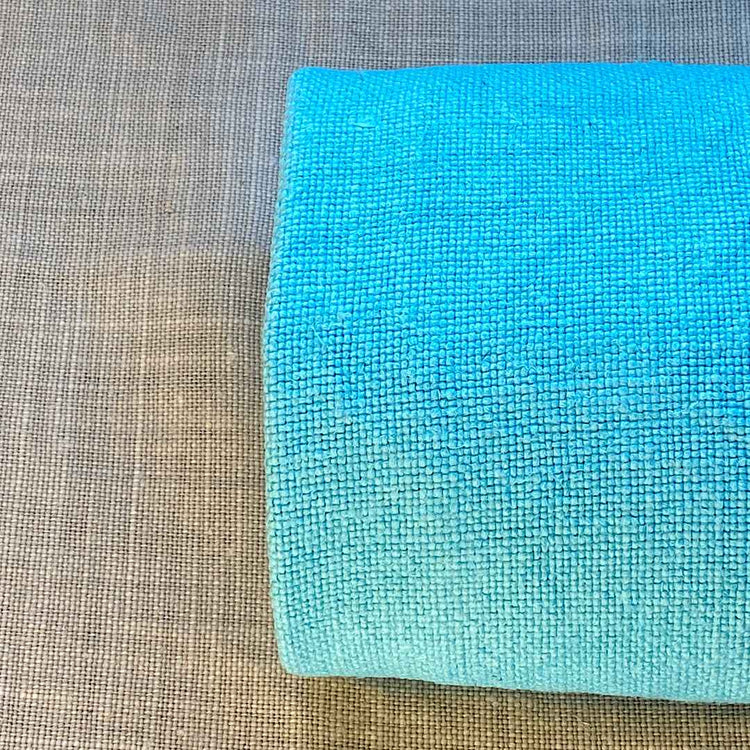 Pur lin bleu turquoise sélection