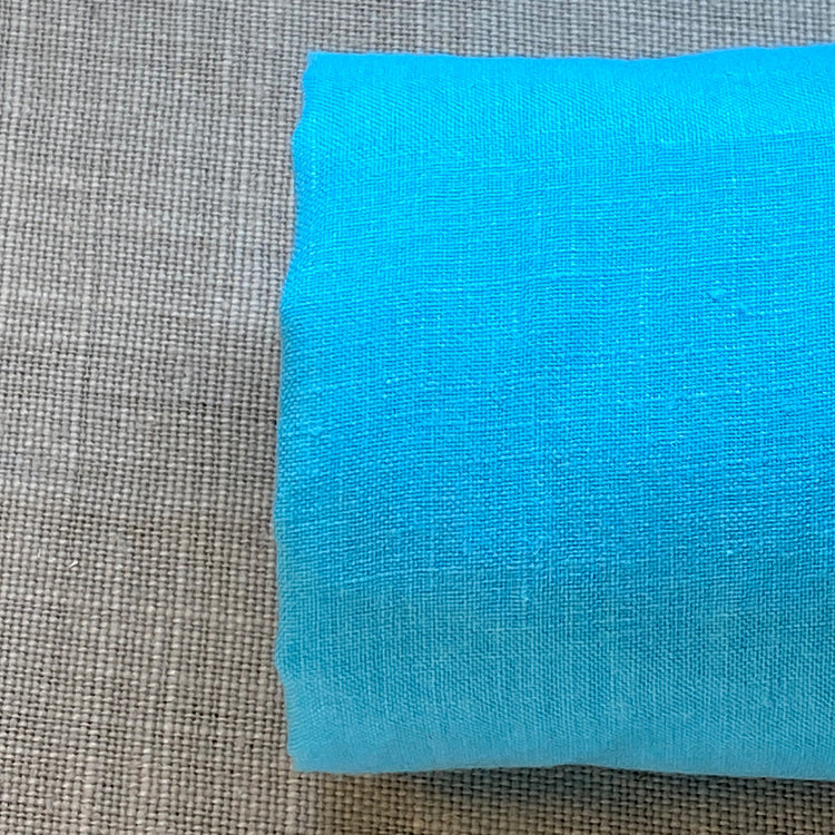 Pur lin bleu turquoise sélection