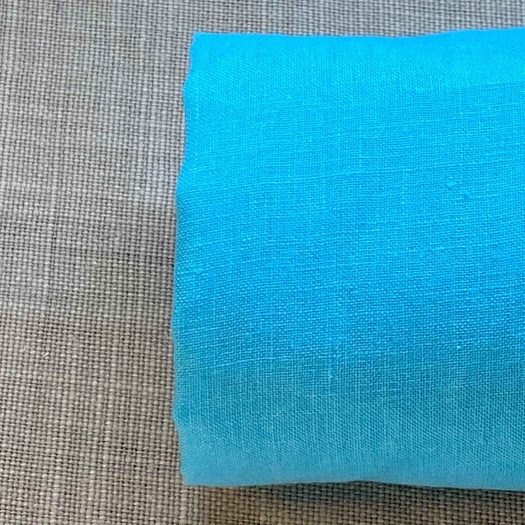 Pur lin bleu turquoise sélection