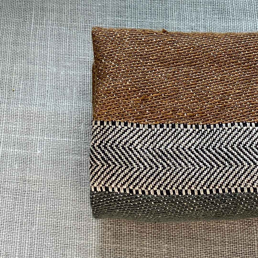 Pur lin rayé lavé à la pierre