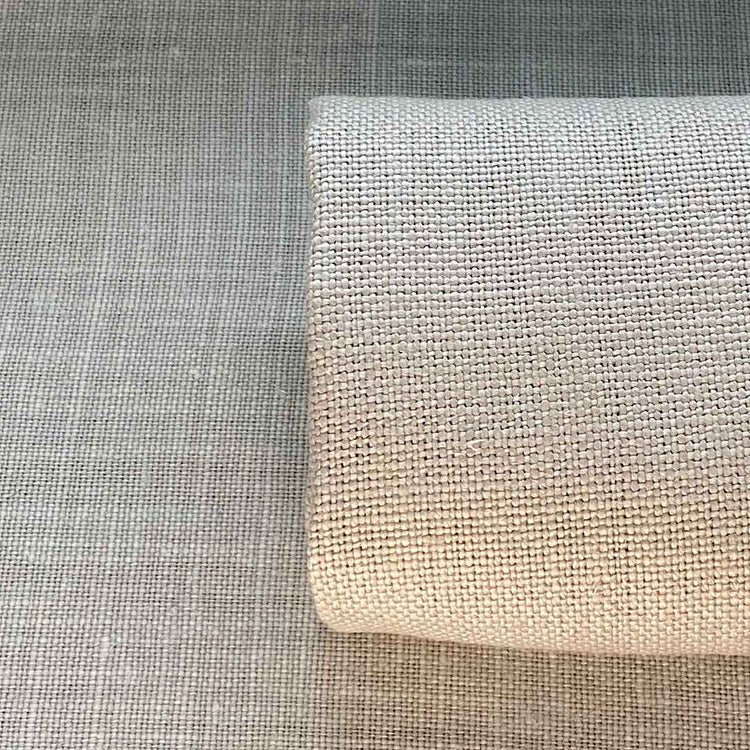 Pur lin glycine blanchi et brossé