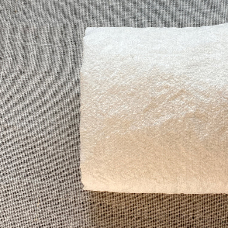 Pur lin blanc crème lavé à la pierre