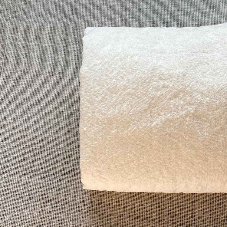 Pur lin blanc crème lavé à la pierre