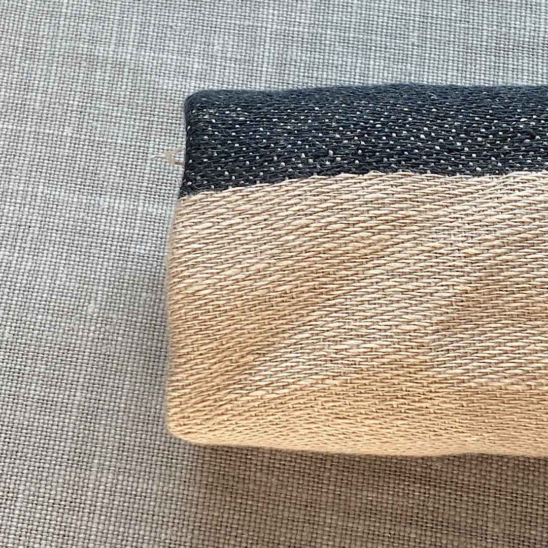 Pur lin rayé lavé à la pierre