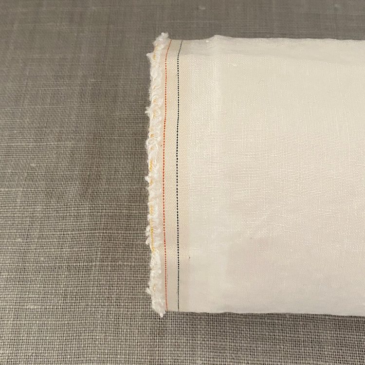 Pur lin blanc crème lavé à la pierre