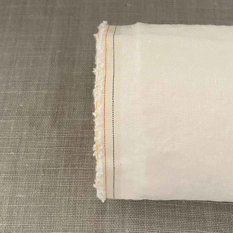 Pur lin blanc crème lavé à la pierre