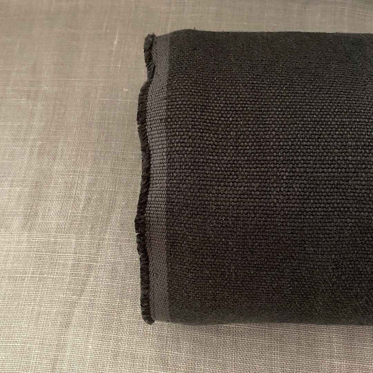 Pur lin gris anthracite lavé à la pierre