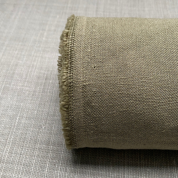 Pur lin kaki froissé