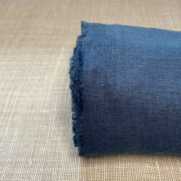 Pur lin bleu noir sanfor airo
