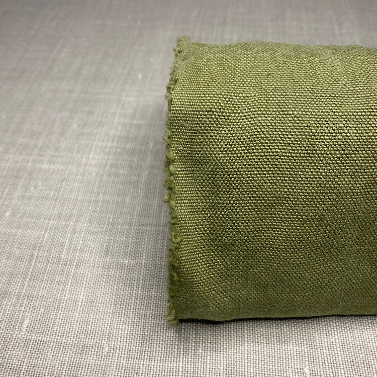 Pur lin vert mousse sauvage