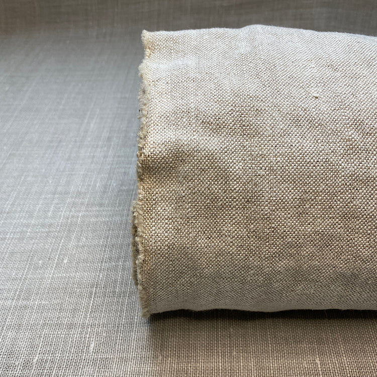 Pur lin gris flocon d'avoine lavé à la pierre