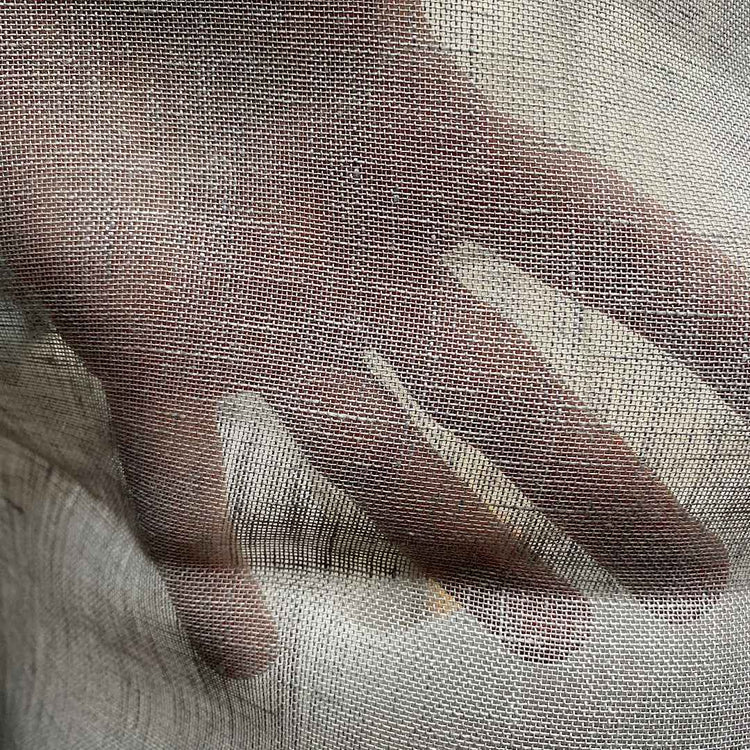 Pur voile de lin gris changeant finition douce