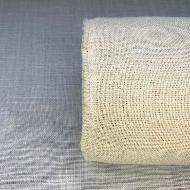 Pur lin beige naturel lavé et assoupli