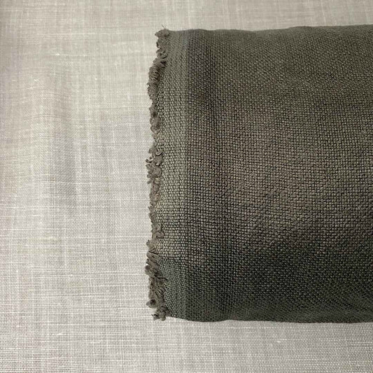 Pur lin marron charbon de bois kalahari