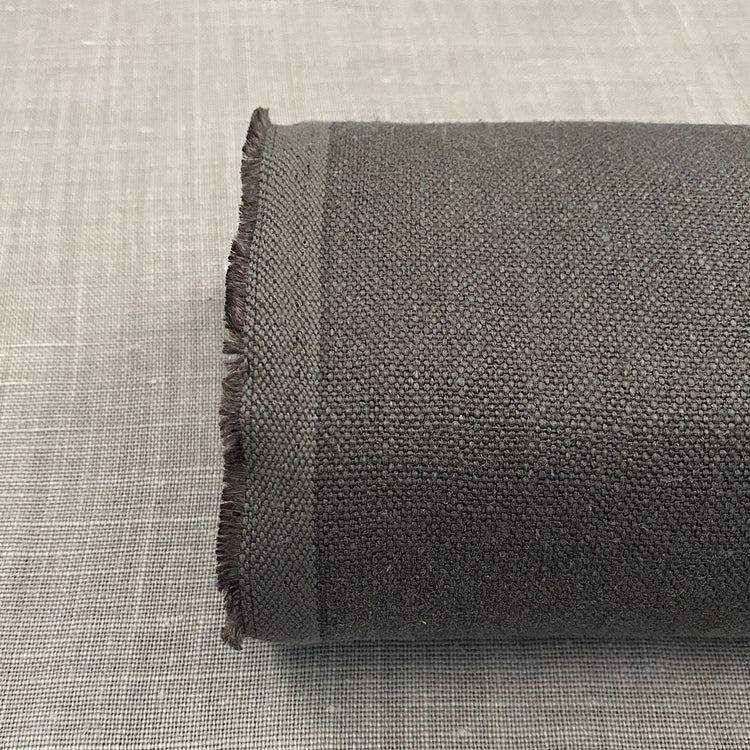 Pur chanvre gris foncé lavé à la pierre