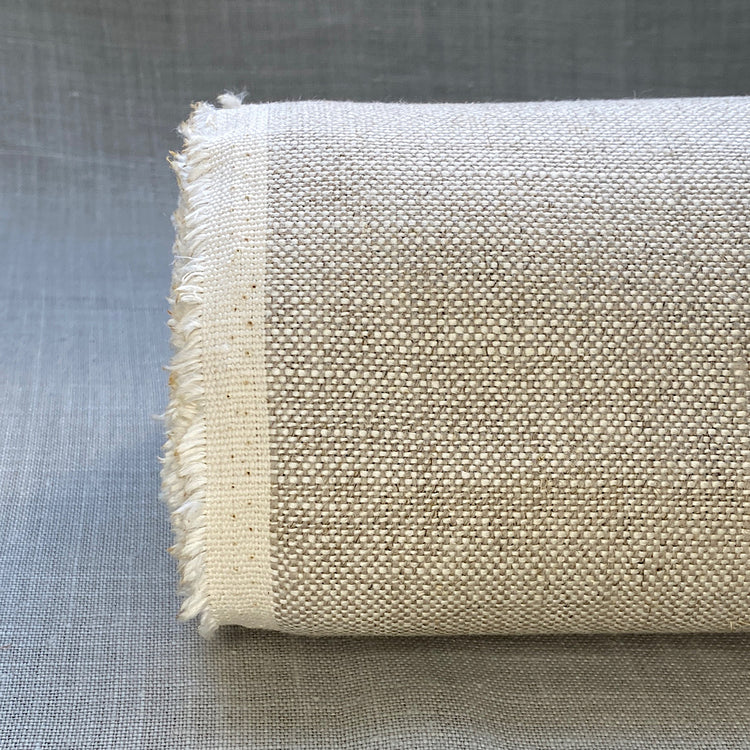 Pur lin beige flocon d'avoine kalahari