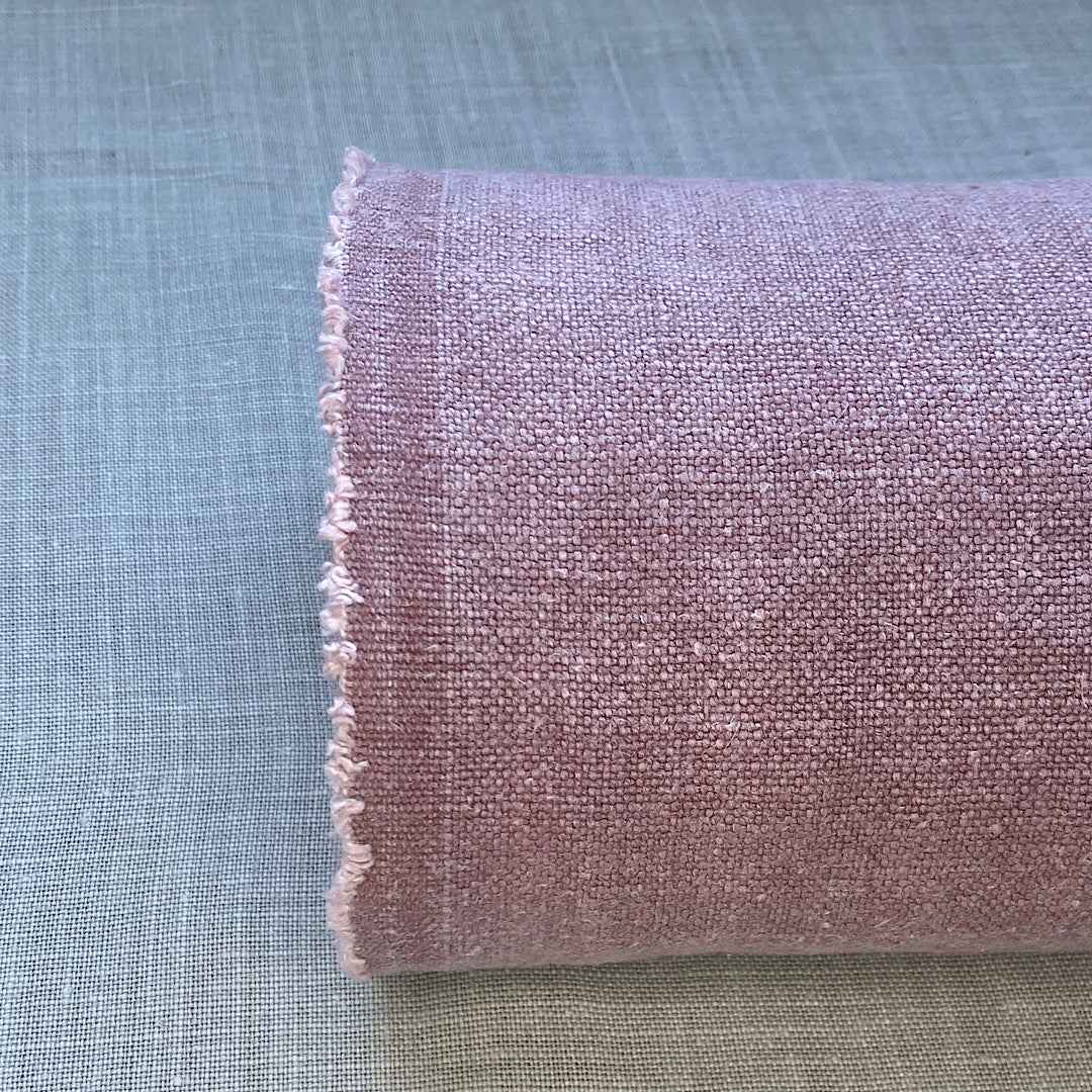 Pur lin rose spécial lavé à la pierre