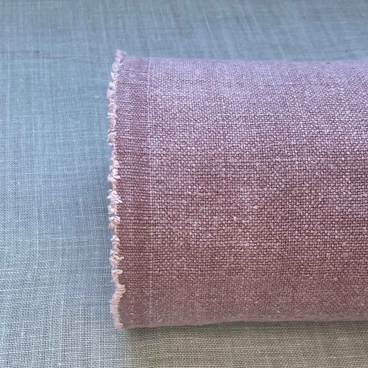 Pur lin rose spécial lavé à la pierre