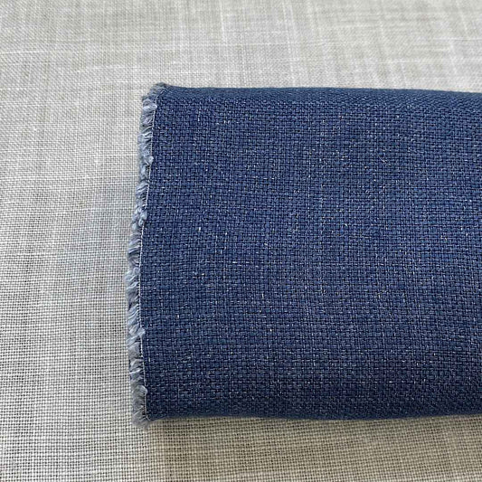 Pur lin changeant bleu marine sanfor airo