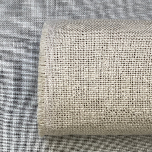 Pur lin beige ivoire sanfor airo