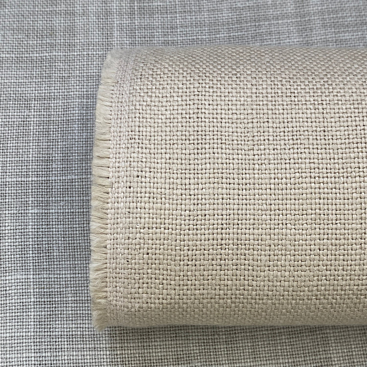 Pur lin beige ivoire sanfor airo