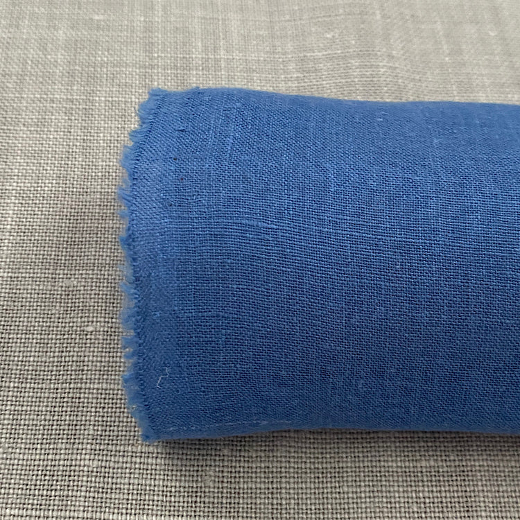 Reines Leinen, azurblaues Sanfor