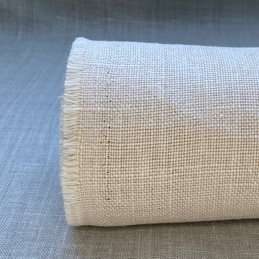 Pur lin lavé beige ivoire