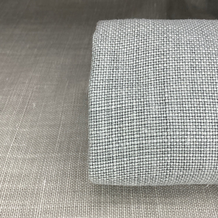 Puro lino chambray sbiancato