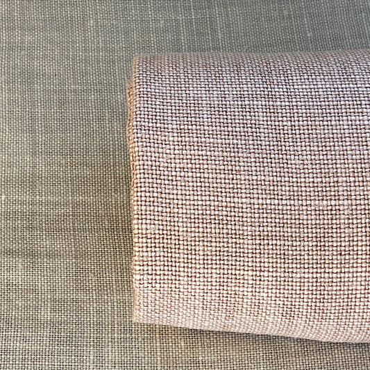 Pur lin blanchi vieux rose