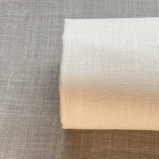 Pur lin blanc crème pré-rétréci PFP