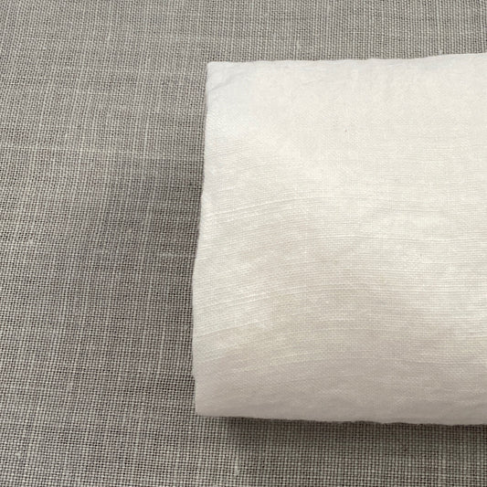 Pur lin blanc lavé à la pierre