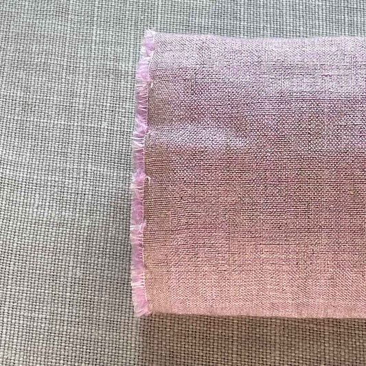 Lin mélangé blanchi rose lila brillant