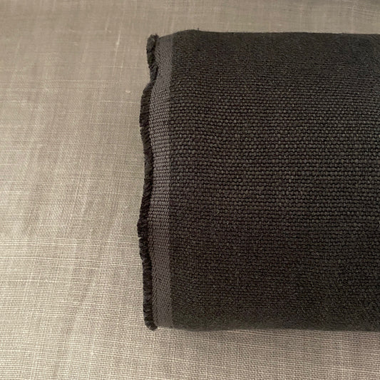 Pur lin gris anthracite lavé à la pierre