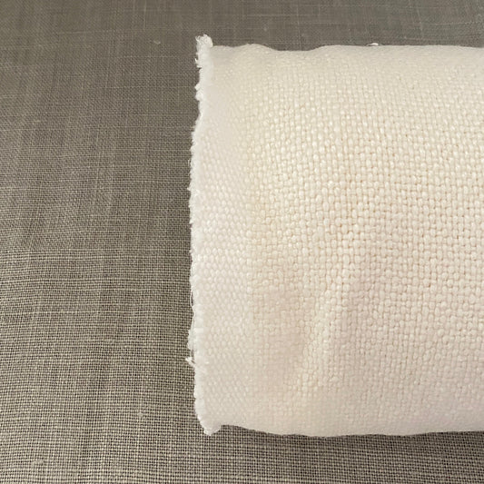 Pur lin blanc huitre lavé à la pierre