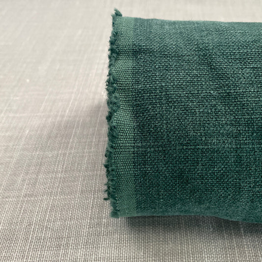 Pur lin émeraude lavé à la pierre