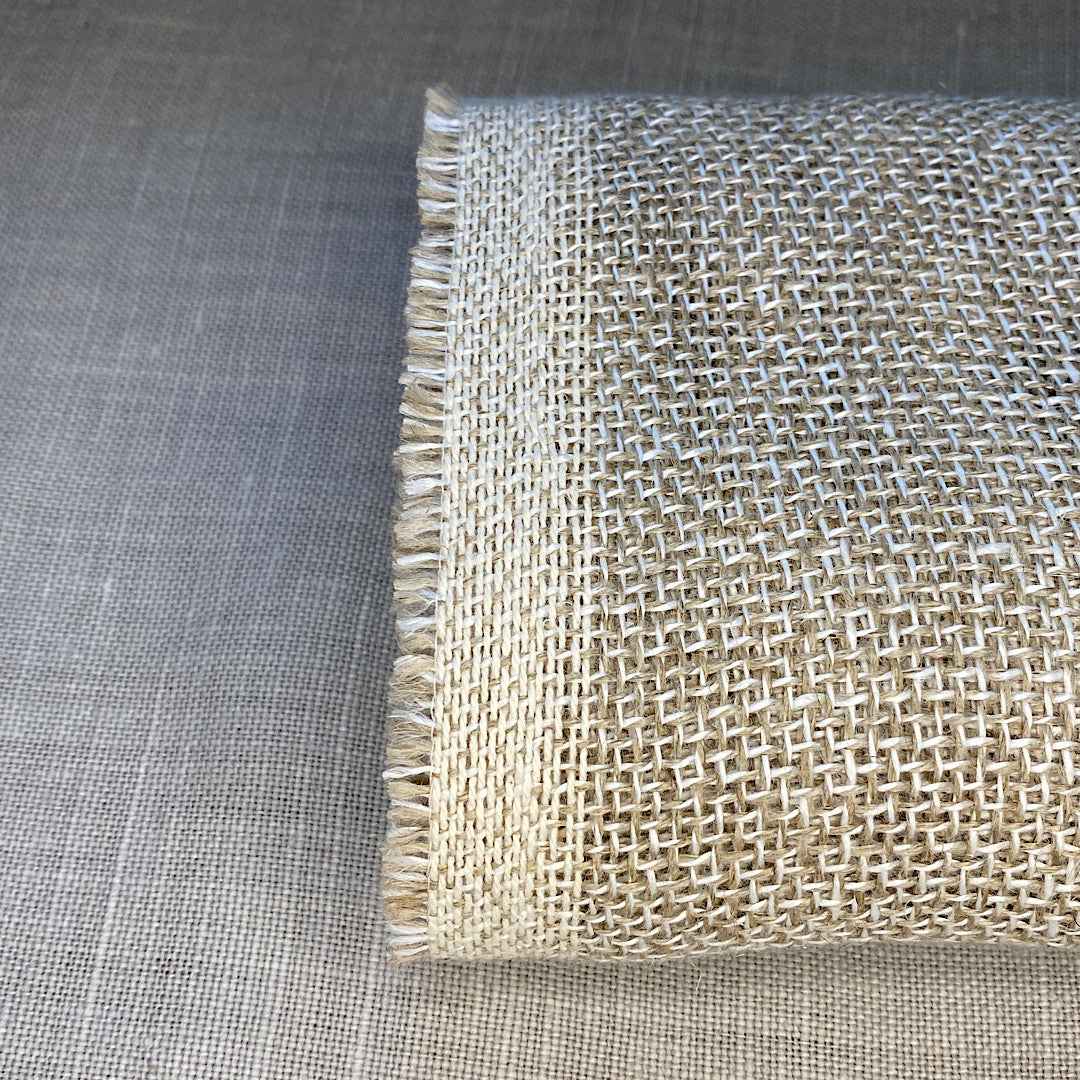 Pur maille de lin bicolore verni