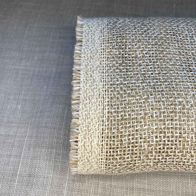 Pur maille de lin bicolore verni