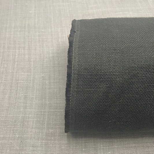 Puro lino gris oscuro Dyed Crash-Finish