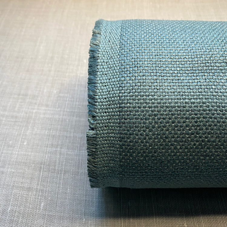 Reines, stonewashed Leinen in Balsamgrün