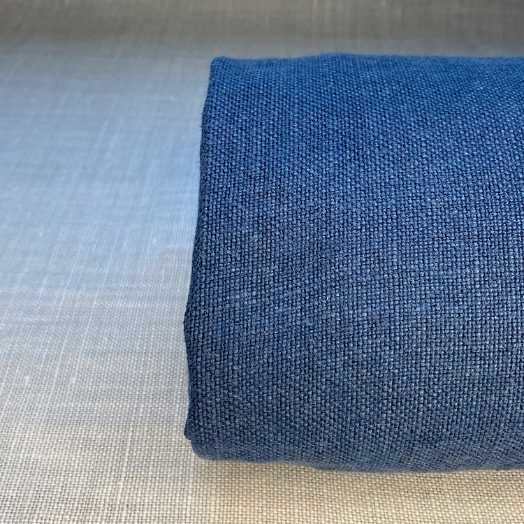 Pur lin hudson bleu marine lavé à la pierre