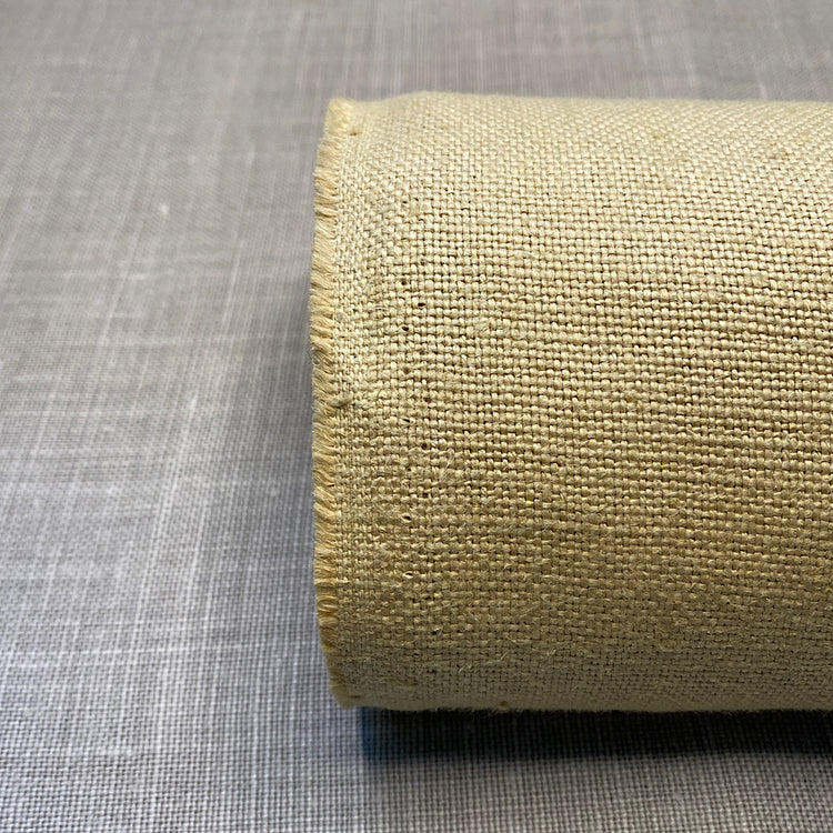 Reine gelbe Butter Sanfor Air Leinen